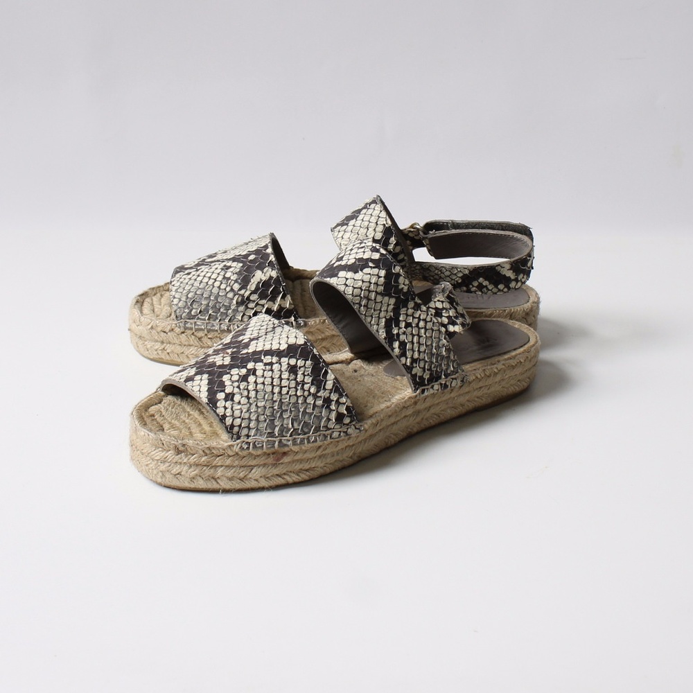 Vince Emilia Python Espadrille Sandals
